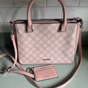 Nine West crossbody bag w key /card wallet pink